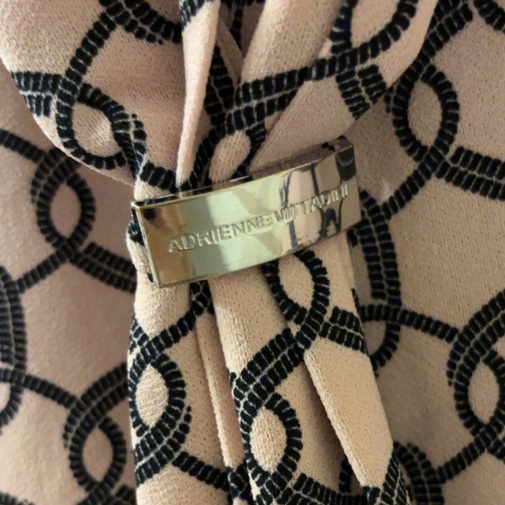 Adrienne Vittadini Pink and Black Blouse
